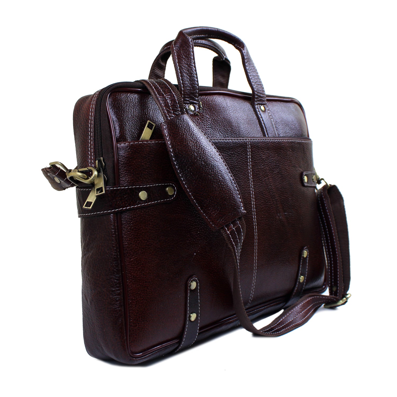 Genuine Real Leather Laptop Bag 16 inches Briefcase Men/Women Handmade Messenger Adjustable Shoulder Bag for Business Office Travel Genuine Real Leather Laptop Bag 16 inches Briefcase Men/Women Handmade Messenger Adjustable Shoulder Bag for Business Office Travel